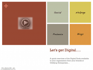 Digital Media Over - Lets get started - GIddyup Enterprises