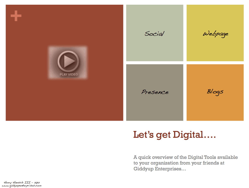Digital Media Over - Lets get started - GIddyup Enterprises Digital Media Over - Lets get started - GIddyup Enterprises
